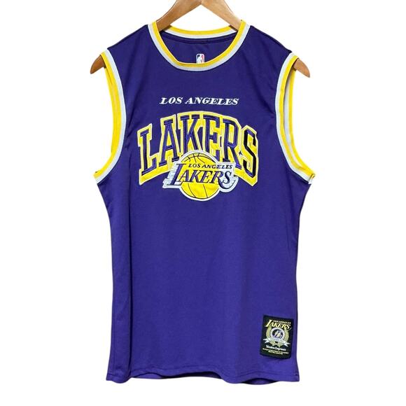 Los Angeles LA Lakers Western Conference Jersey NBA Purple Gold Small - Picture 5 of 5